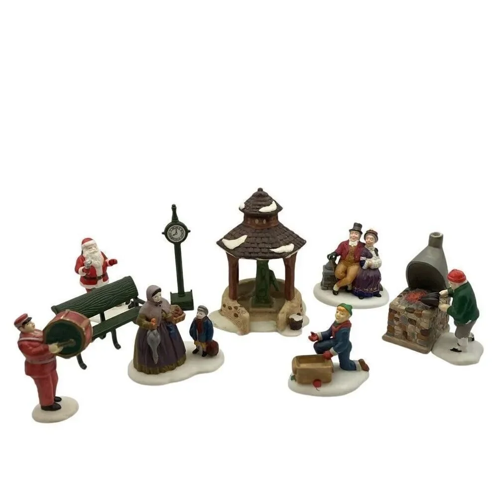 Dept 56 Variety Figures Porcelain 9 Pieces You Can Add To Villages 2 Are Broken